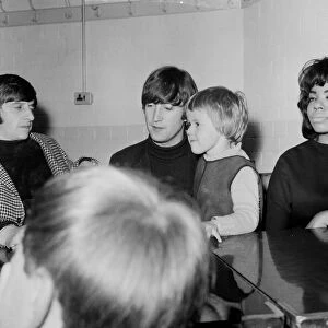 The Beatles The Beatles backstage at the The Beatles at the Bradford Gaumont 9th
