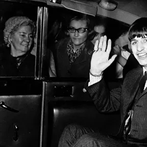 Beatles drummer Ringo Starr leaves University College Hospital