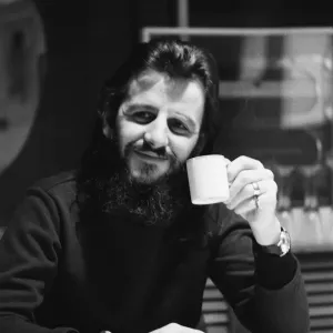 Ringo Starr in Apple Office Print, 1972 Ringo Starr in Apple Office Print, 1972