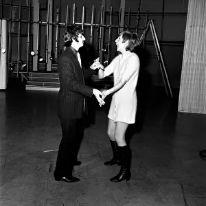 Beatles drummer Ringo Starr with pop singer Cilla Black - a friend of Ringo