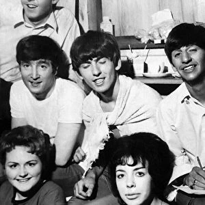 The Beatles with fans at the Carlton Cinema Kirkcaldy 6 October 1963