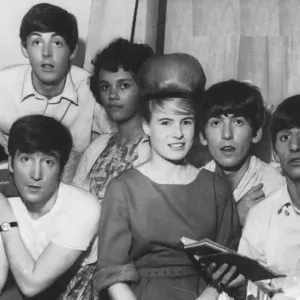 The Beatles Print with Fans at Kirkcaldy Cinema