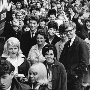 Beatles Fans Queue for Odeon Cinema Print, Birmingham 1961 Beatles Fans Queue for Odeon Cinema Print, Birmingham 1961