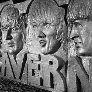 The Beatles, fibre glass sculpture designed by artist David Webster The Beatles, fibre glass sculpture designed by artist David Webster