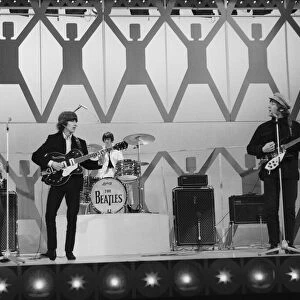 Beatles files 1965 The Beatles in concert rehearsing for Blackpool night out show