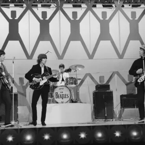 Beatles files 1965 The Beatles in concert rehearsing for Blackpool night out show
