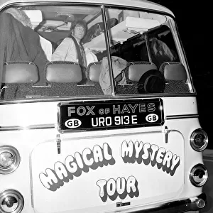 Beatles files 1967 John Lennon aboard the Magical mystery tour bus September 1967