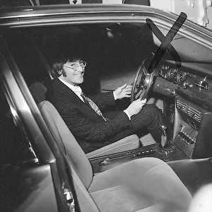 Beatles files 1967 John Lennon at the London Motor Show