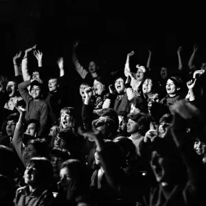 The Beatles filming at the Scala Theatre watched by a crowd of screaming fans 3rd