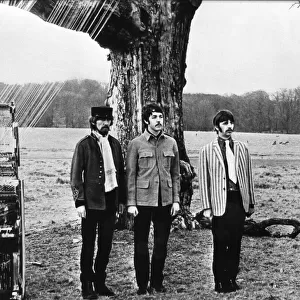 The Beatles filming their video for the song "Strawberry Fields Forever"