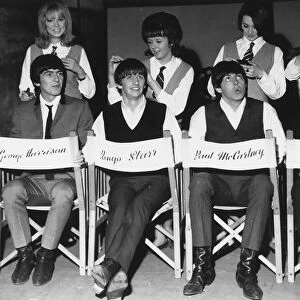 The Beatles get the groom treatment at Twickenham studios by hairstylists Tina Williams