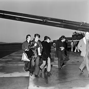 Beatles leave Yeadon Airport after doing a show in Leeds on their Autumn Tour
