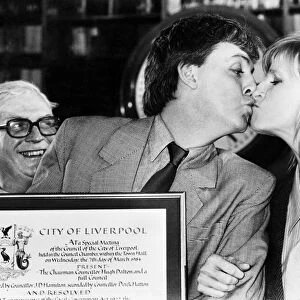 Former Beatles member Paul McCartney awarded the title of Honorary Freedom of the City of