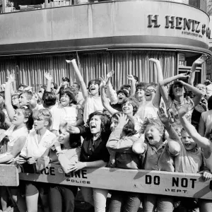The Beatles in New York City, on their North American Tour a head of their concert to be The Beatles in New York City, on their North American Tour a head of their concert to be