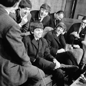The Beatles news press conference after returning from successful Winter 1964 US Tour The Beatles news press conference after returning from successful Winter 1964 US Tour