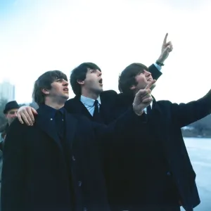 Beatles Paul McCartney and Ringo Starr and John Lennon in New York during the Beatles Beatles Paul McCartney and Ringo Starr and John Lennon in New York during the Beatles