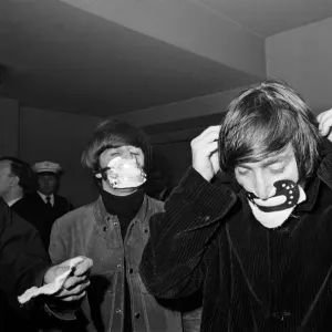 The Beatles before performing at the Ardwick Theatre after a delayed journey leaving them The Beatles before performing at the Ardwick Theatre after a delayed journey leaving them