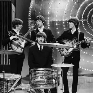The Beatles Rehearsal for Top of the Pops Print