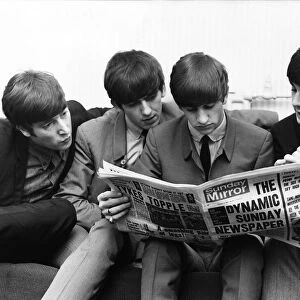 The Beatles read all about it in the "Sunday Mirror", Odeon Cinema, Leeds