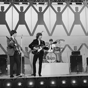 The Beatles rehearse at the ABC Theatre, Blackpool for the group