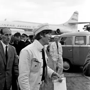 The Beatles return to England, from Spain, London Heathrow Airport, Sunday 4th July 1965