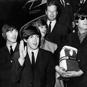 The Beatles return home after successful Summer 1964 (First) US & Canada Tour