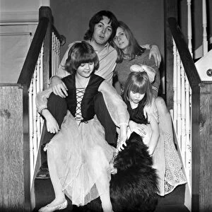 Beatles singer Paul McCartney with his new bride Linda Eastman accompanied by Linda