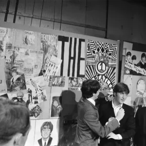 The Beatles at Television House, Kingsway, for an appearance on the television Show The Beatles at Television House, Kingsway, for an appearance on the television Show