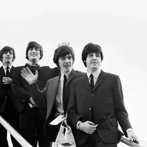 Beatles Depart for USA Tour Print, August 1964 Beatles Depart for USA Tour Print, August 1964
