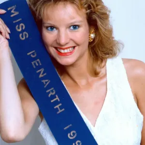 Beauty Queen Laura May, Miss Penarth 1991 Print Beauty Queen Laura May, Miss Penarth 1991 Print