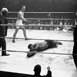 Beckett v Carpentier boxing Joe Beckett, the newly crowned British heavyweight