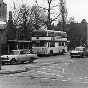Bedworth town centre. 17th January 1970