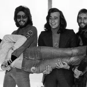 The Bee Gees pop group left to right: brothers Barry, Robin The Bee Gees pop group left to right: brothers Barry, Robin