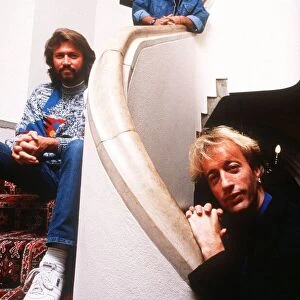 Bee Gees at Robin gibbs 12th Century Home in Thame, Berkshire