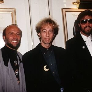 The Bee Gees Singers atthe Ivor Novello Awards at the Grosvenor House Hotel London