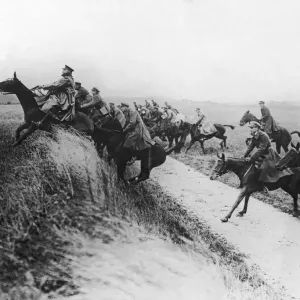 Belgian cavalry seen here in training at the cavalry instruction camp at Campagne 25th Belgian cavalry seen here in training at the cavalry instruction camp at Campagne 25th