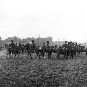 Belgian Lancers Defence of Antwerp Print 28th September 1914