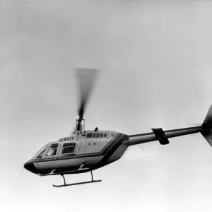 A Bell Jet Ranger helicopter used by Britiah Gas. 12th April, 1988 A Bell Jet Ranger helicopter used by Britiah Gas. 12th April, 1988