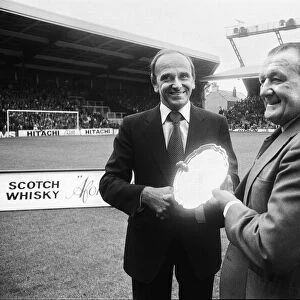 Bells Scotch Whisky Football Managers Awards. Liverpool manager Bob Paisley is