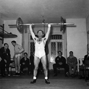 Ben Helfgatt weight lifter. March 1953 D1324