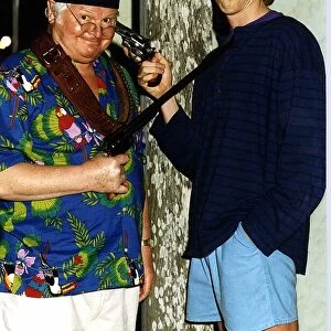 Benny Hill Actor Comedian With Kyle Eastwood Son Of Clint Eastwood In One Of His Comic