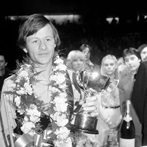 Benson & Hedges Masters Snooker Championship. Alex Higgins who defeated Terry Griffiths