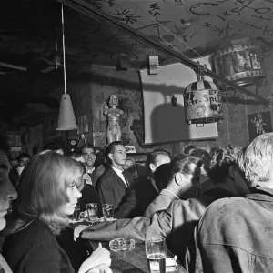 Berliners enjoying a night out at the Old Eden Saloon off of Damaschke Strasse, Berlin