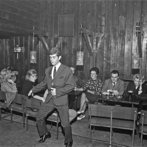 Berliners enjoying a night out at the Old Eden Saloon off of Damaschke Strasse, Berlin