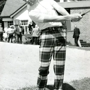 BERNARD GALLACHER golf 1974 golf tips feature tartan trousers Bernard Gallacher BERNARD GALLACHER golf 1974 golf tips feature tartan trousers Bernard Gallacher
