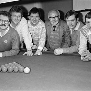 The Berry Brown Liberal Club snooker team, Armitage Bridge, 14th February 1991