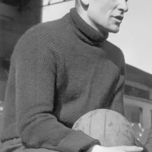 Bert Trautmann Manchester City goal keeoer ahead of the FA Cup semi final against Bert Trautmann Manchester City goal keeoer ahead of the FA Cup semi final against