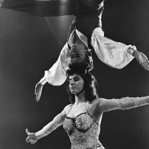 Bertram Mills tightrope act. 18th December 1958