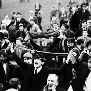 Berwick Rangers Fans 1967 Scottish Cup Print Berwick Rangers Fans 1967 Scottish Cup Print