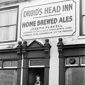 Beryl Fellows, barmaid at the Druids Head Inn in Coseley